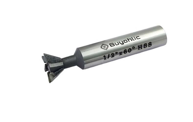 Dovetail Cutter HSS 60° – Durable Double-Edged End Mill Tool for Metalworking & Machining