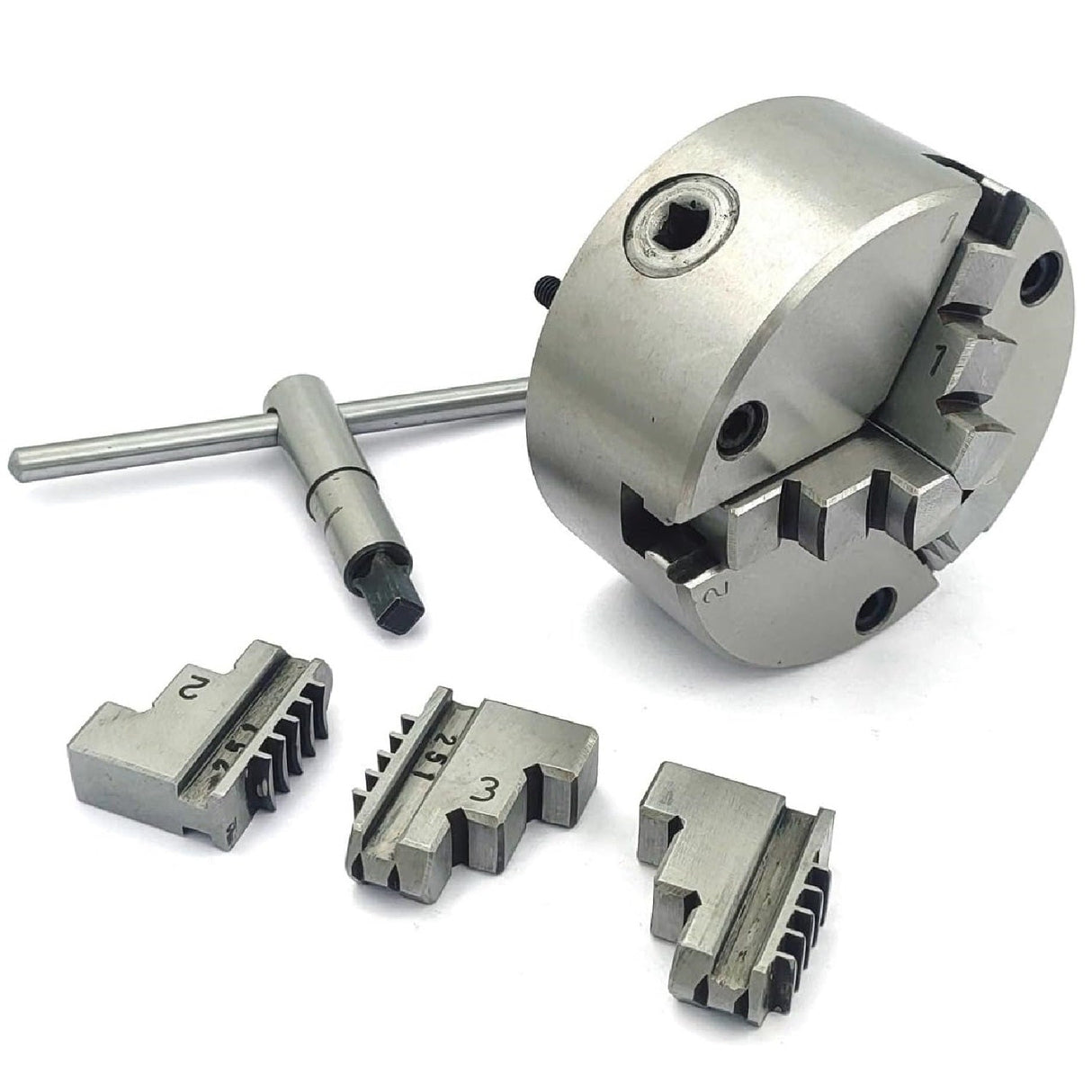 Heavy Duty Chucks With Back Plate for HV4 I 5 I 6 Rotary Tables and Lathe Machines