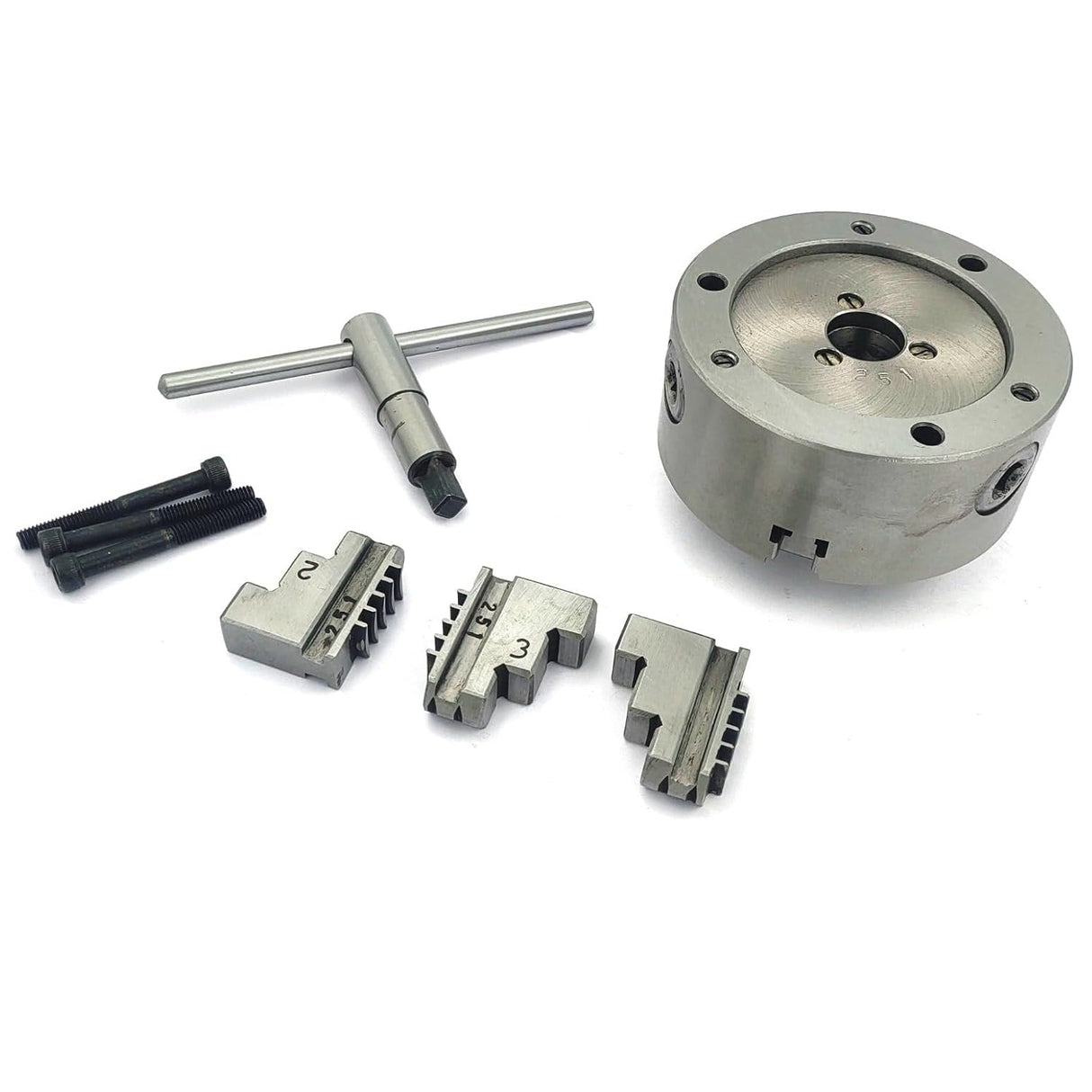 Heavy Duty Chucks With Back Plate for HV4 I 5 I 6 Rotary Tables and Lathe Machines