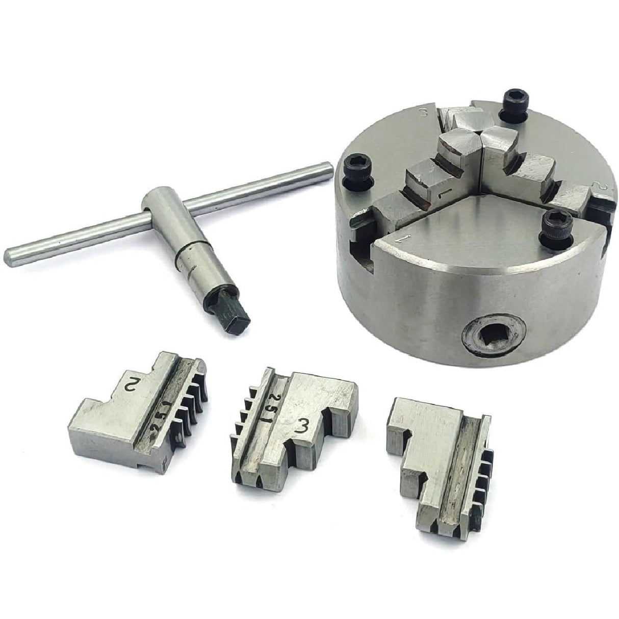 Heavy Duty Chucks With Back Plate for HV4 I 5 I 6 Rotary Tables and Lathe Machines