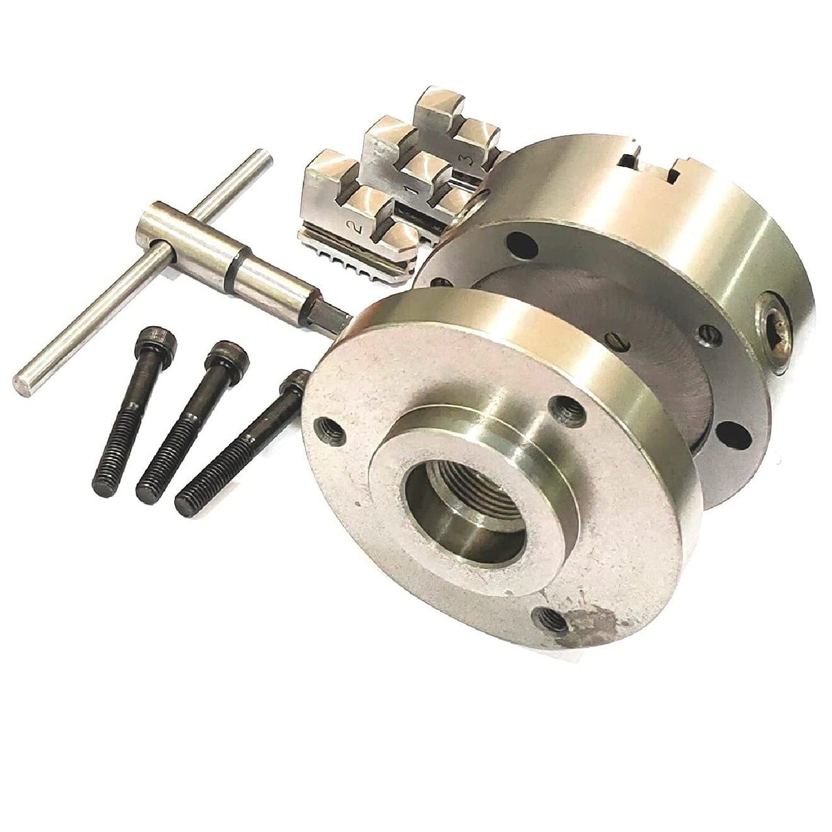 Heavy Duty Chucks With Back Plate for HV4 I 5 I 6 Rotary Tables and Lathe Machines