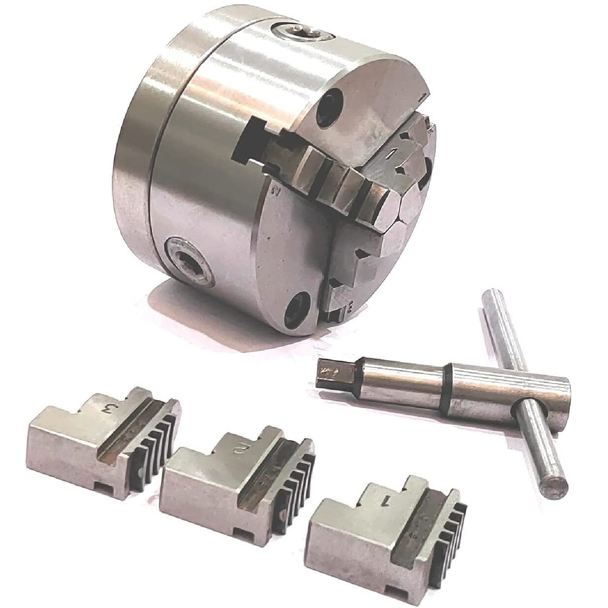 Heavy Duty Chucks With Back Plate for HV4 I 5 I 6 Rotary Tables and Lathe Machines