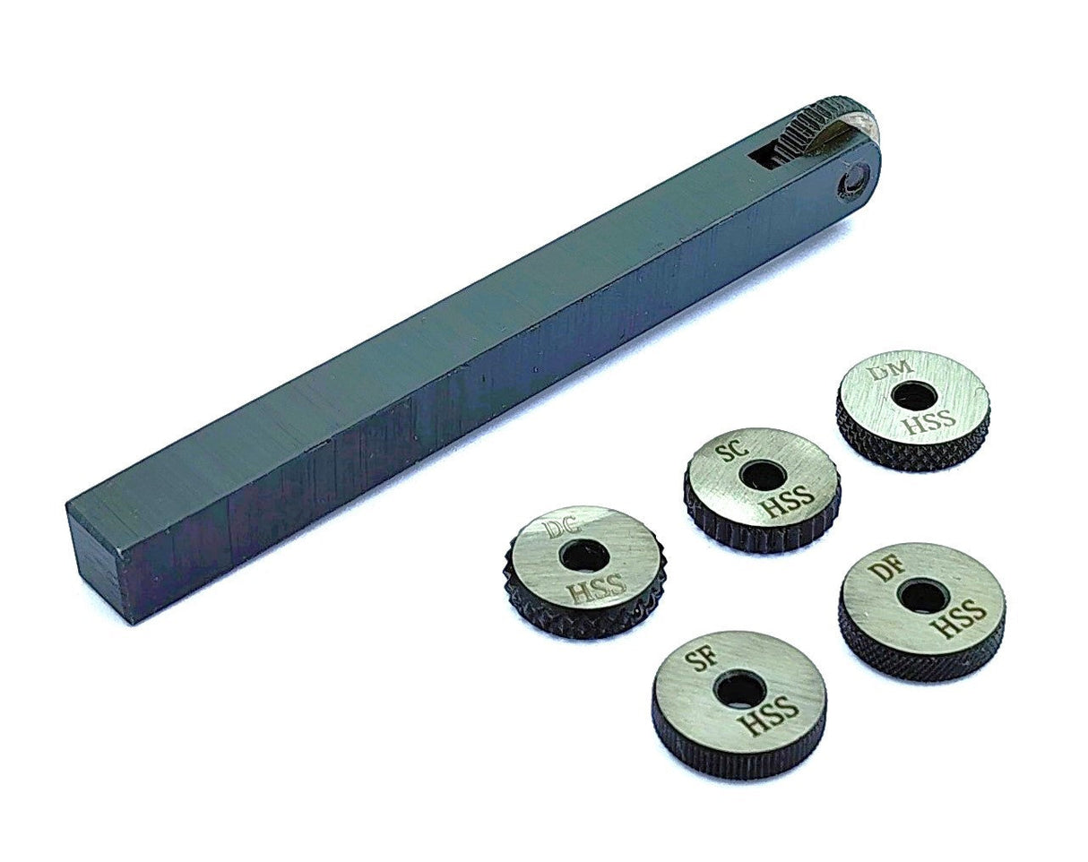 HSS knurling tool holder 10×10×100mm with wheels