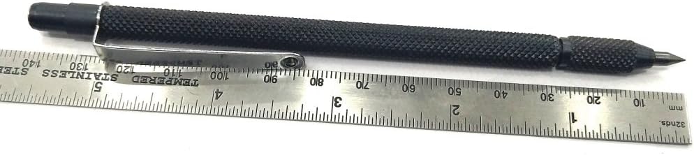 Carbide Pen Point Tipped Scribing Pen Tool Scriber Craft Tool-Knurled Body Machine Tools