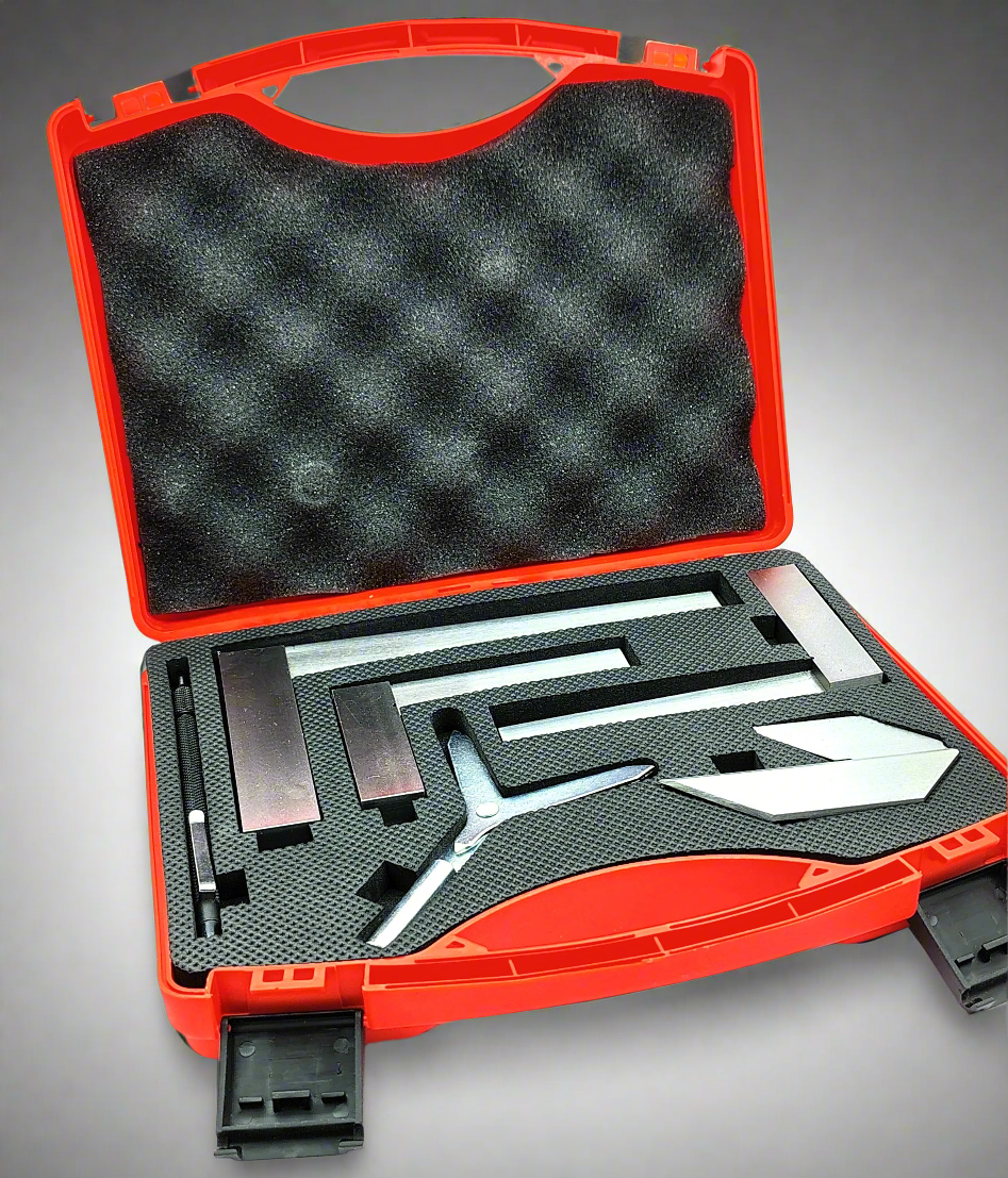 New Starter Engineer Kit (Try Squares, Center Squares, Carbide Scriber Pen, & Y Center Finder) Supplied With Plastic Case