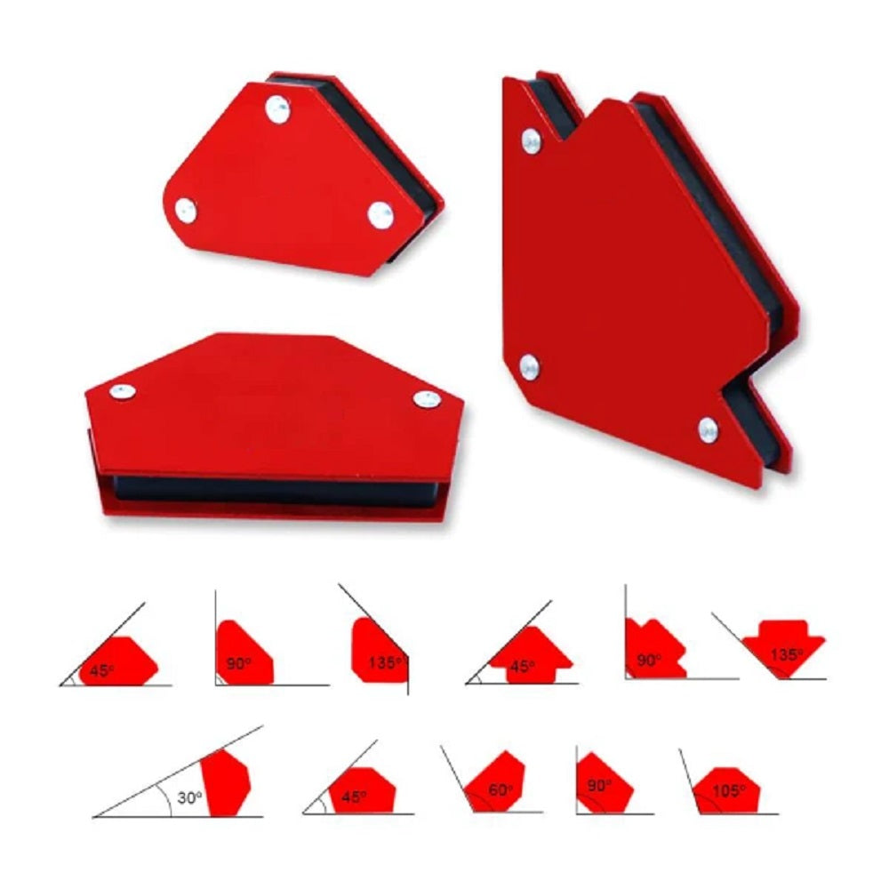6pc Multi Angle Magnetic Welding Holder Clamps Set 2x3 Inch Arrow, 2x Triangle, 2x Mini,Welding tools