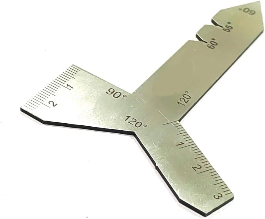 Stainless Steel Universal Grinding Gauge 55, 60, 90, & 120 Degrees Angle Tool