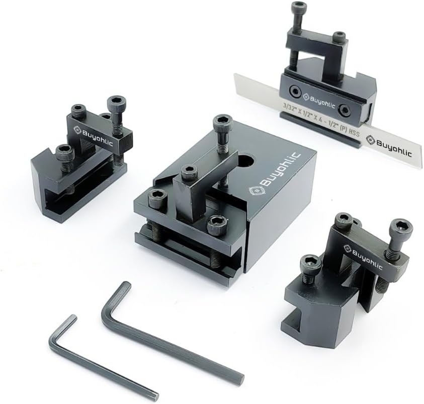 Quick change tool post set for CJ18A mini bench lathe