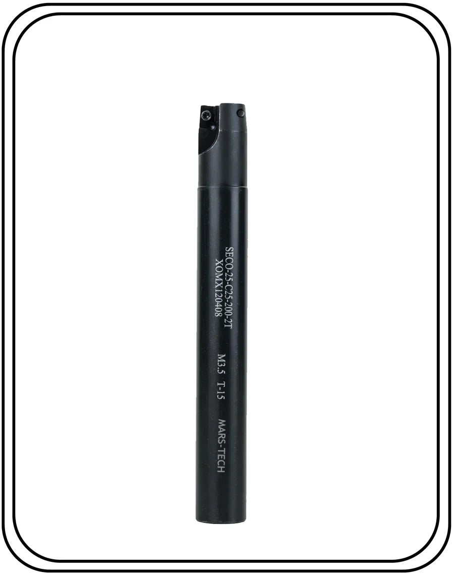 Diameter 32 mm I Shank 25 mm ~ Indexable Insert Endmill 200 Length II 10 Pcs XOMX1204 Carbide Inserts Free