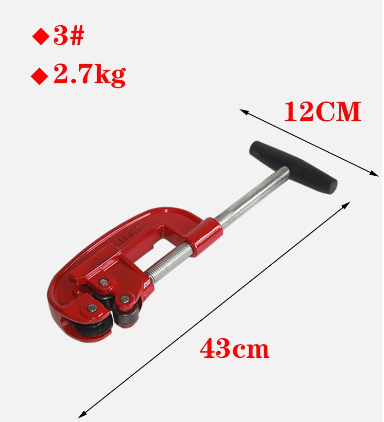 Heavy Duty Pipe Cutter Tool Sharp Rigid Tubing Cutter Cuts Up to Galvanized Pipe, Copper, and Iron Pipe, Metal Tube Cutter Great for Plumbers or Metalworkers