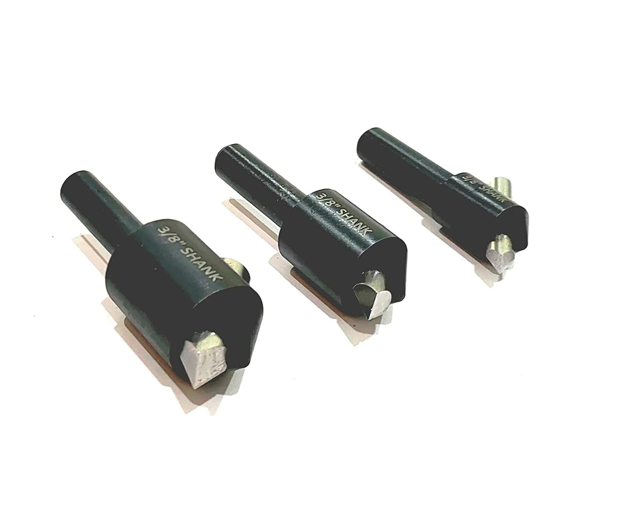 Round Small Fly cutting tool set of 3 Pcs (3/8" Shank) with HSS Cutting Tool Bit (Head Diameter : 9/16" , 3/4" & 7/8" Inches)