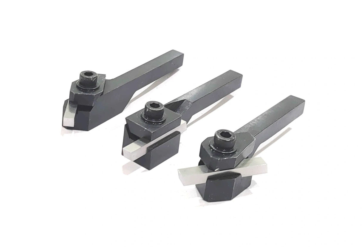 Lathe Turning Tool Holder With High Speed Steel Tool Bits with Plastic Box
