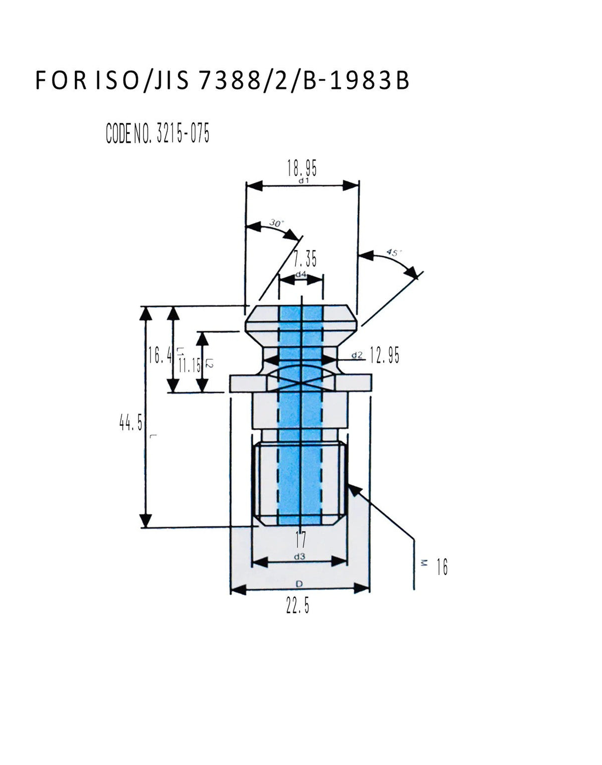JIS 7388 Type B Pull Stud – Special Size | SK Tool Holder | CNC Machine