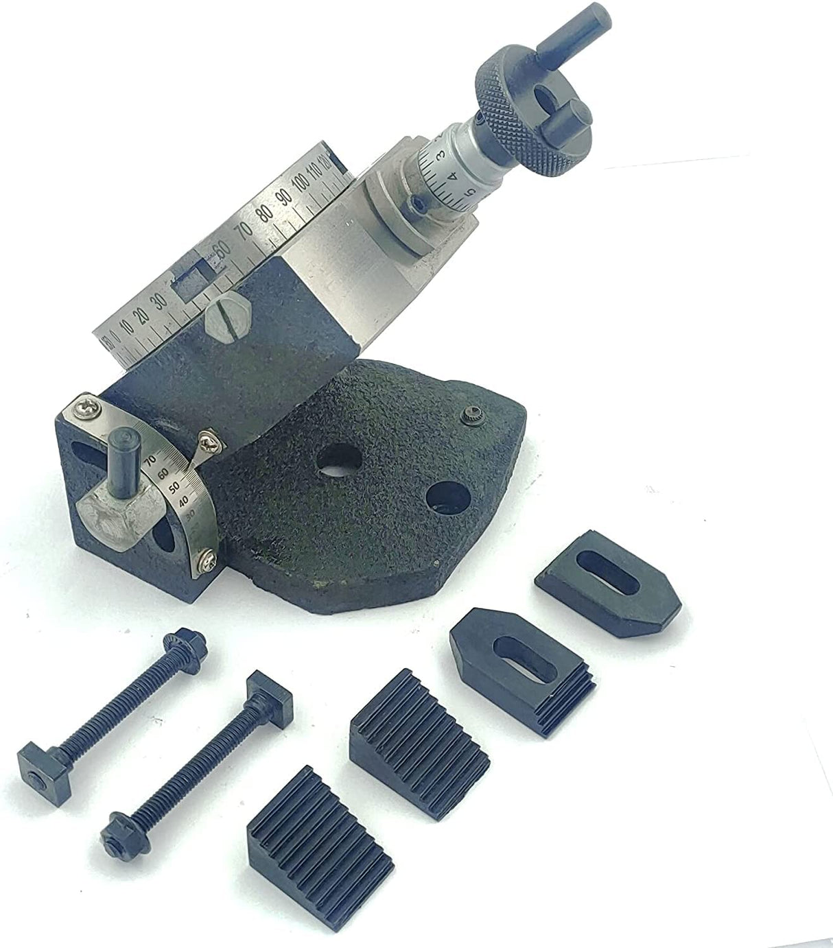 Small HV 3" Inch II 80 mm Rotary Milling Indexing Table with Clamp Kit