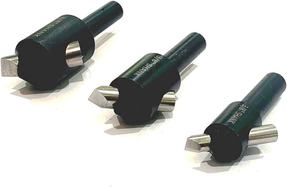 Round Small Fly cutting tool set of 3 Pcs (3/8" Shank) with HSS Cutting Tool Bit (Head Diameter : 9/16" , 3/4" & 7/8" Inches)