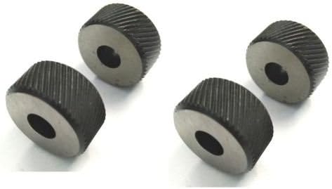 Straight and diamond knurl wheels for lathe knurling