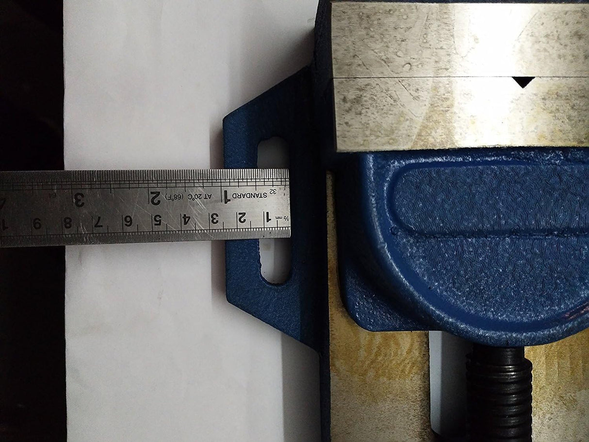 Caste Iron Drill Press Vise Vice Tilting Jaw- Steel Hardened Jaws