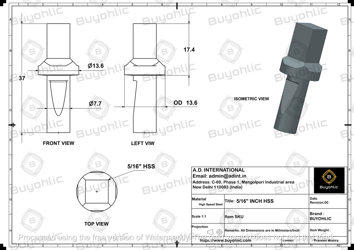 High accuracy revolving tailstock center for vibration free cutting