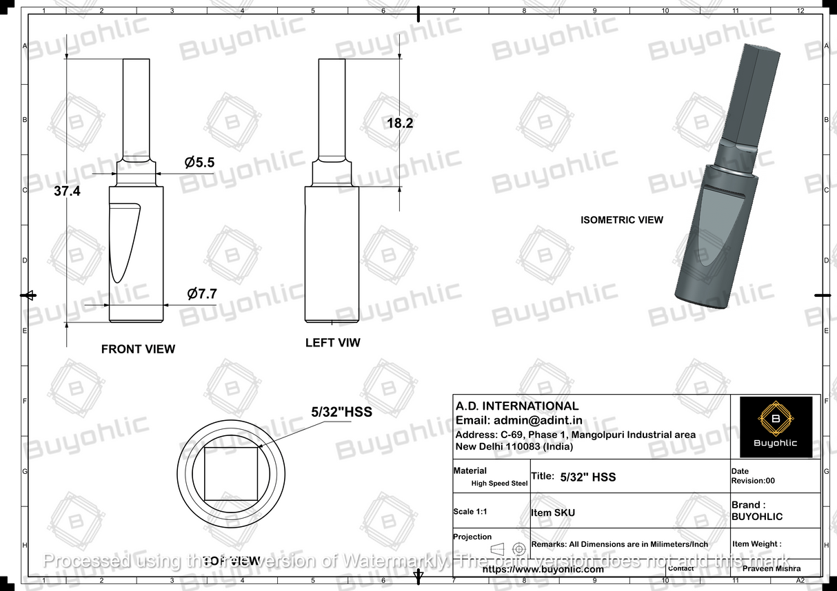 Lathe's Live Revolving Center-Centre with HSS Hardened Broaches