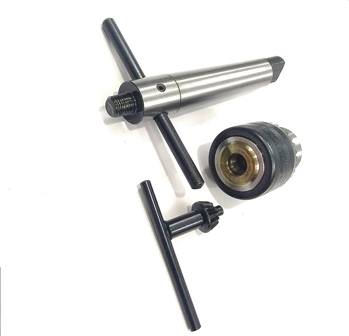 Lathe's Easy Tapping Attachment, Supplied Drill Chuck For Tapping, Reaming, & Drill Operations