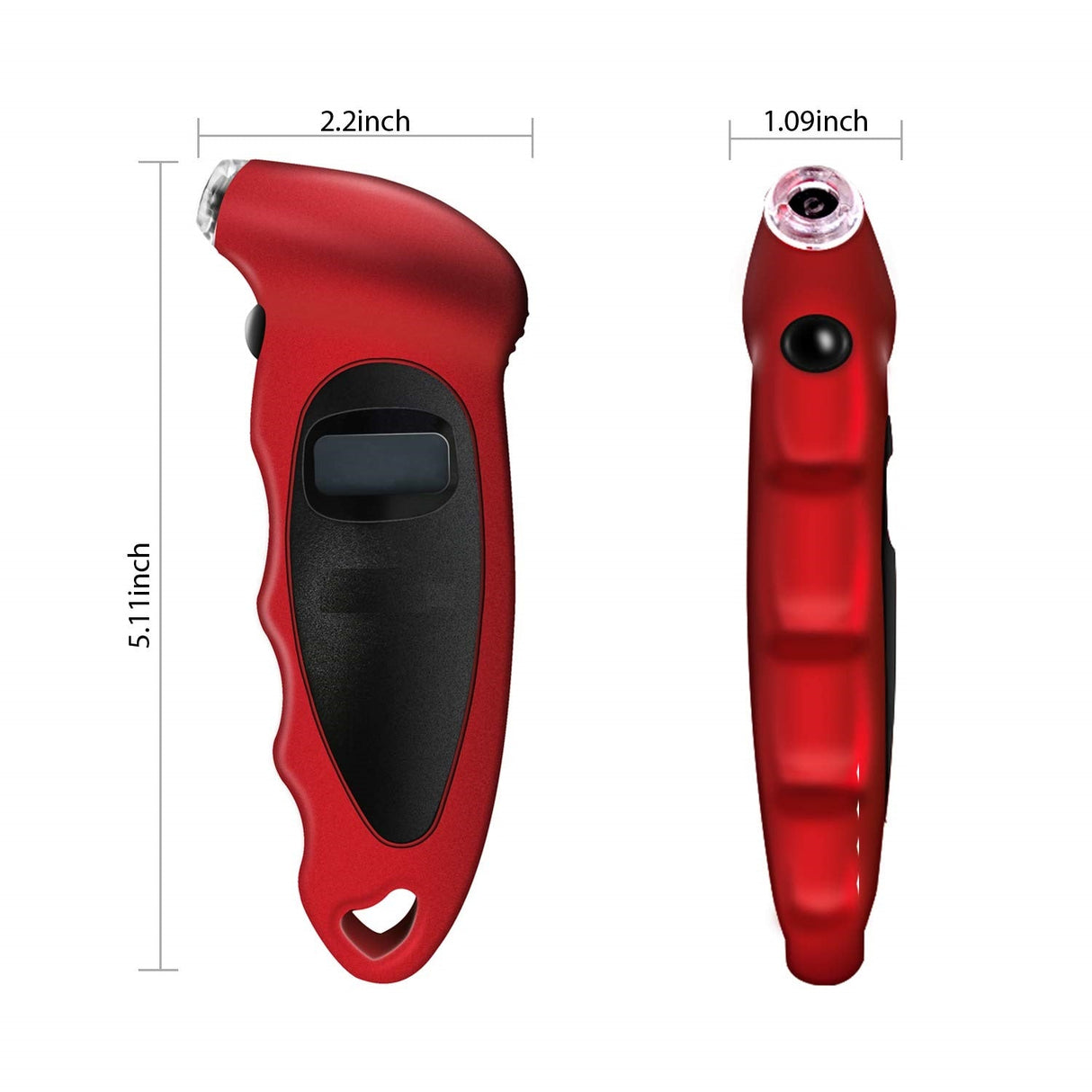 Tire Inflator Portable Air Compressor Digital Tire Pressure Gauge 0-150 PSI 4 Settings for Car Truck Bicycle with Backlit LCD and Non-Slip Grip