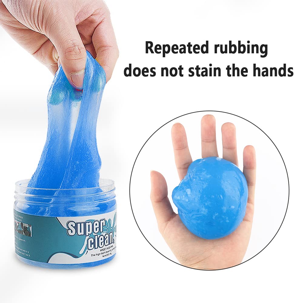 Universal Cleaning Gel for Car Automotive Dust Car Crevice Cleaner Cleaning Mud Dust for Cars and Keyboard Cleaner Gel Clean Slime Reusable Car Vent Cleaner