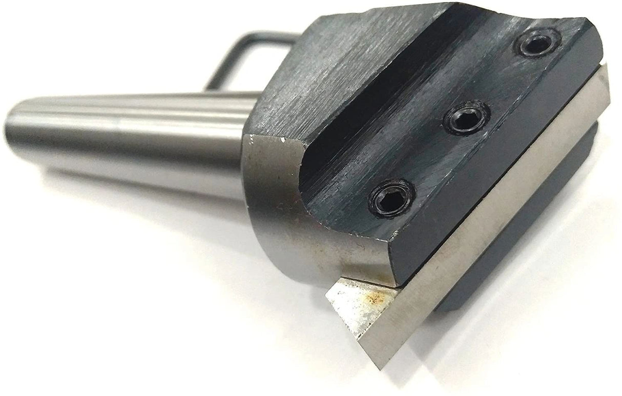 2" Inch Head Fly Cutter with MT3 Shank (M12 x 1.75 Drawbar) & HSS M2 3/8" Sq x 3" Inch Tool Bit