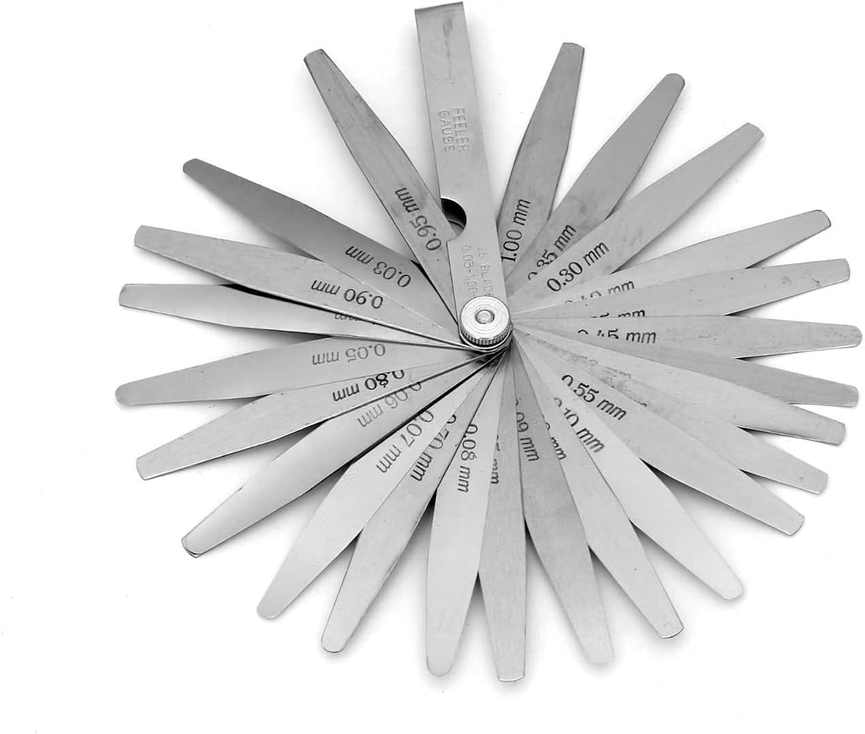 Feeler Gauge Metric Size Stainless Steel Precision Multi Blades Hand Tool Lathe