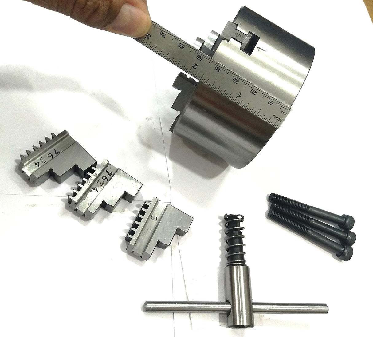 80 mm Chucks for 3" I 80 mm & 4" Inch I 100 mm Rotary Tables & Small Bench Top Lathe Machines (Copy)