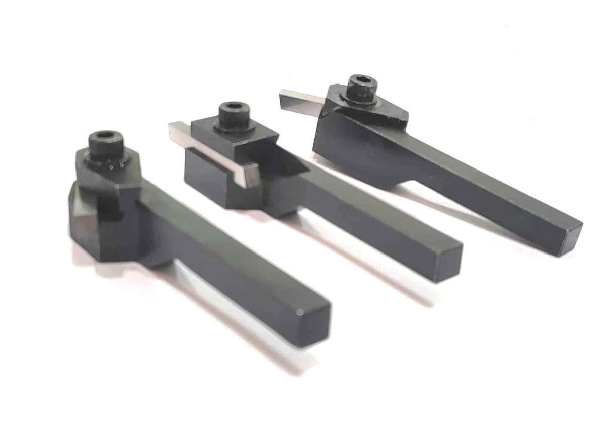 Lathe Turning Tool Holder With High Speed Steel Tool Bits with Plastic Box