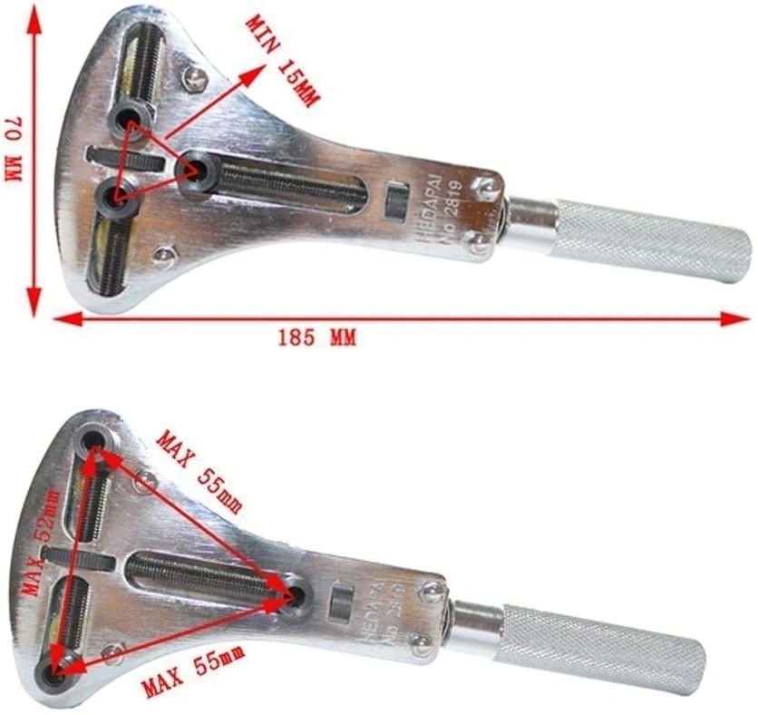 Watch Case Opener- Jaxa Style Includes 4 Sets Of Interchangeable Pins