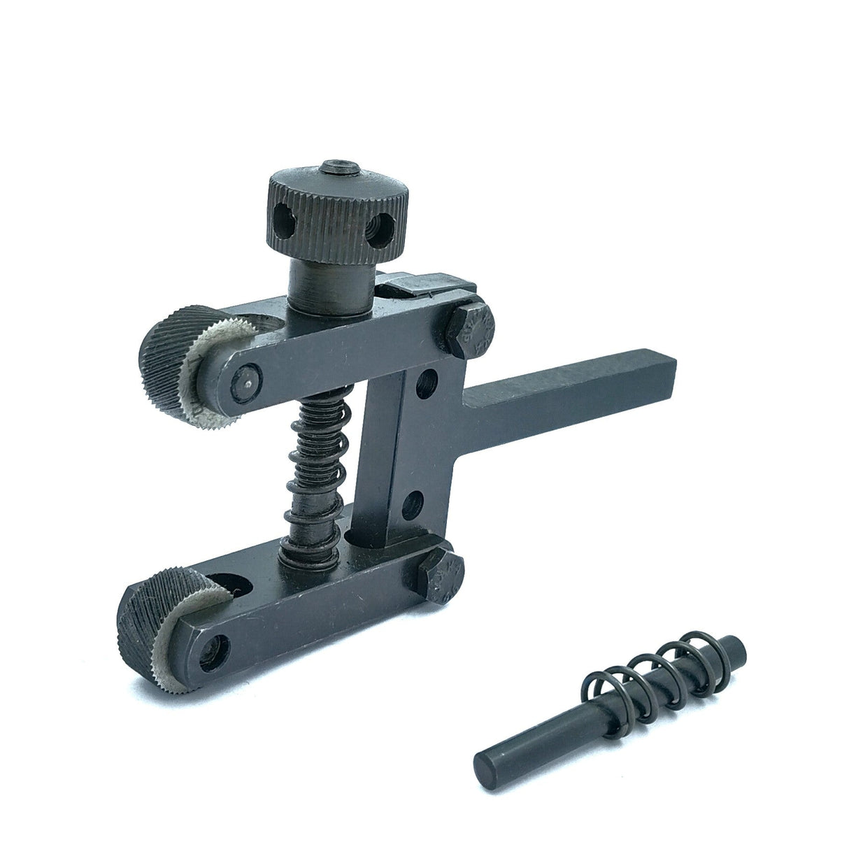Lathe clamp knurling tool assembled view