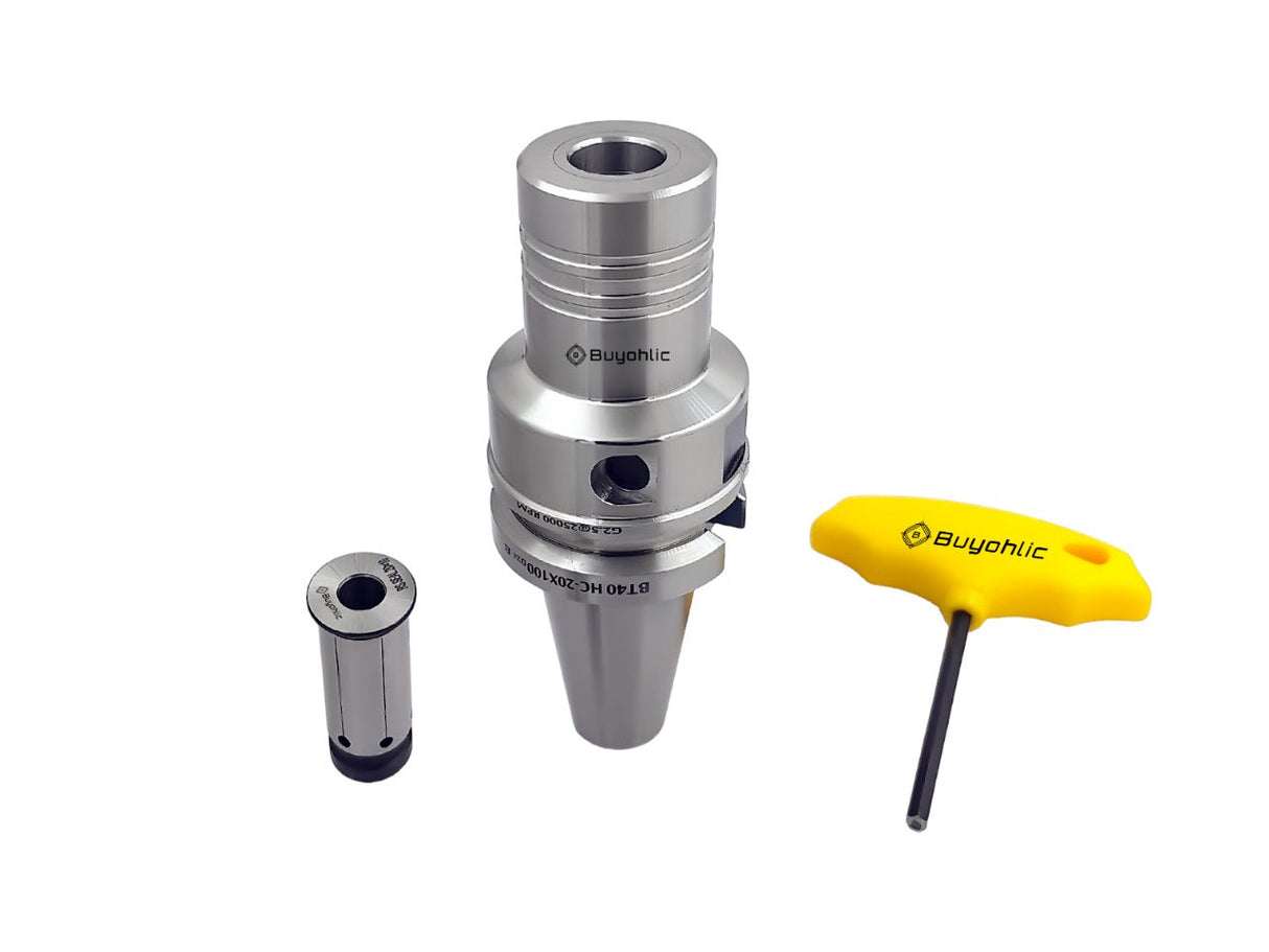 Hydrogrip Chuck Adaptor Holder BT40 Shank II Cutter Diameter 20 x 100 mm Long II Balanced upto 25000 RPM