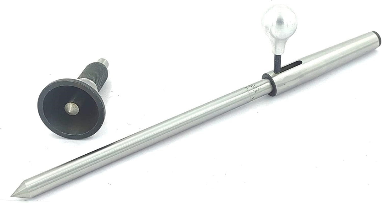 New Centralizer Tool Kit Includes 2MT Shank Centraliser & Engineer Bell Punch For Locating Work-piece Center on Independent Lathe Chuck