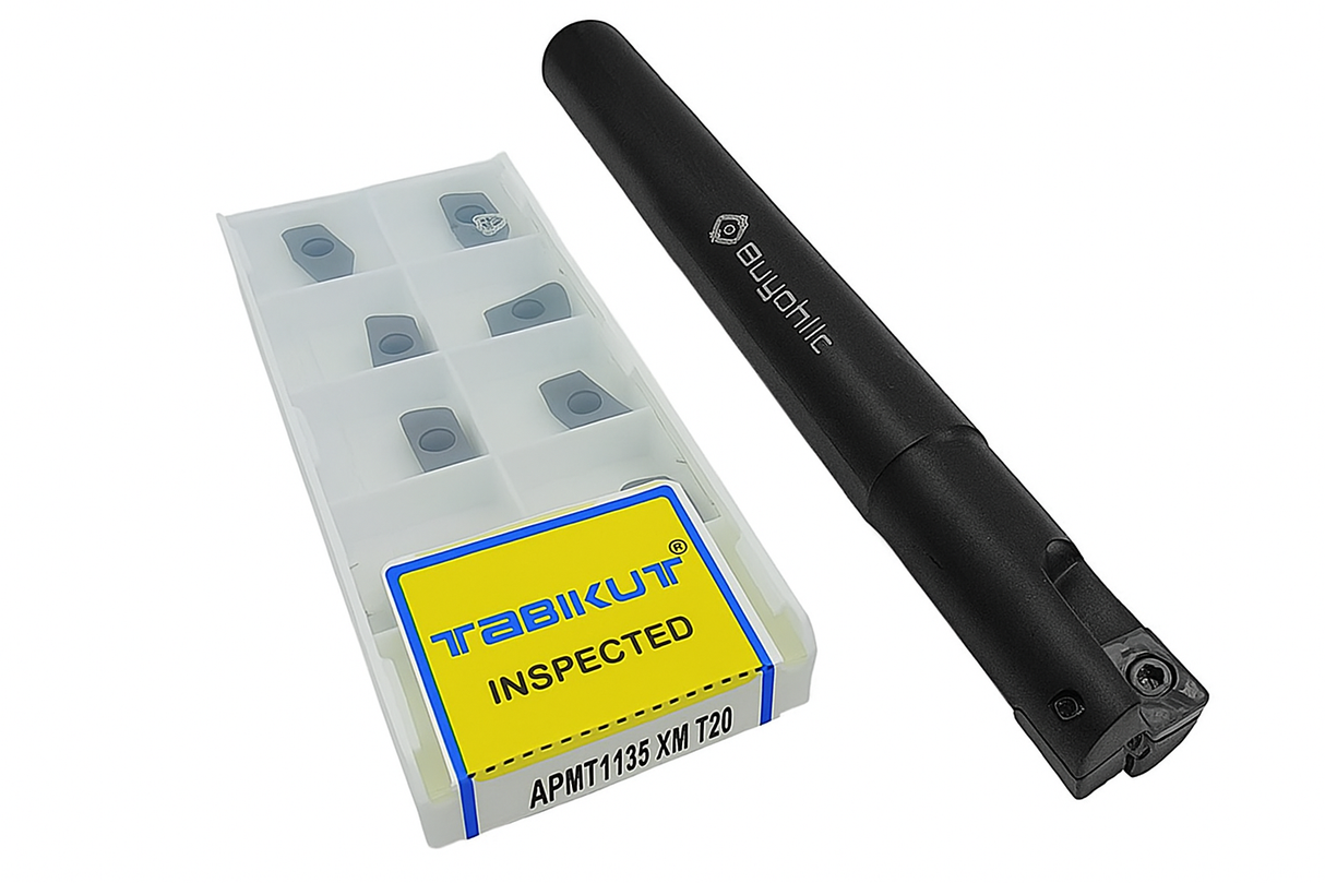 Indexable Insert Endmill 28MM II 2 Pocket II 10 Pcs APMT1604 Carbide Inserts Free