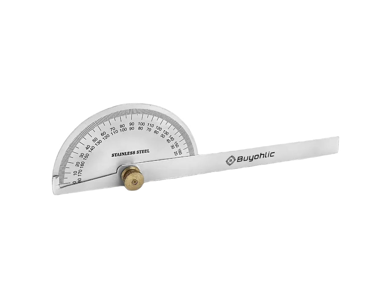 Stainless Steel Protractor 0-180 degrees Machine Tools