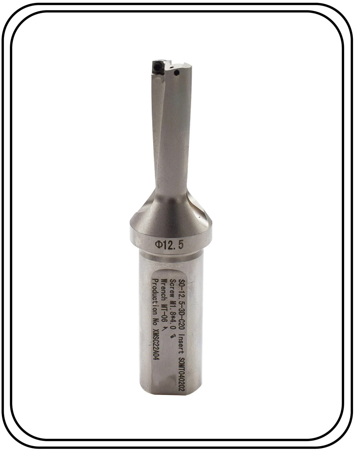 Indexable Insert U Drill 12.5 MM II Weldon Shank II Through Coolant II 10 pcs Carbide Inserts FREE