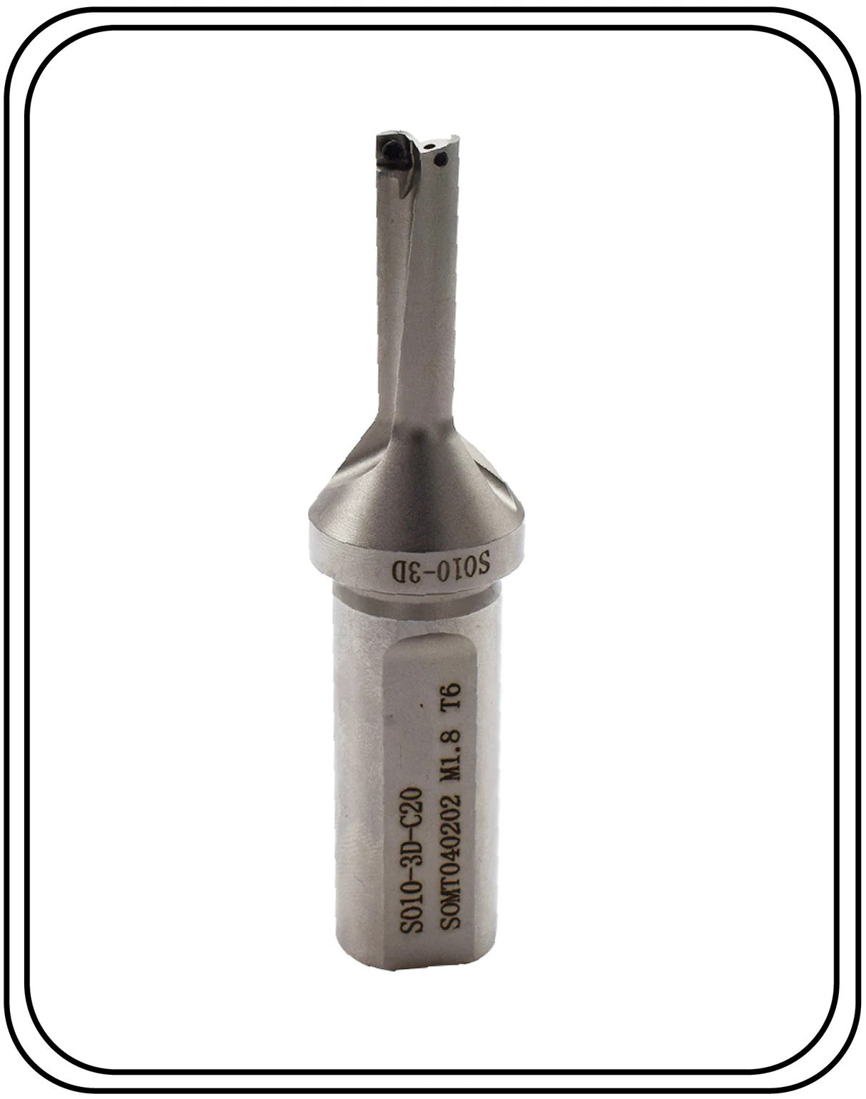 Indexable Insert U Drill 10 MM II Weldon Shank II Through Coolant II 10 pcs Carbide Inserts FREE