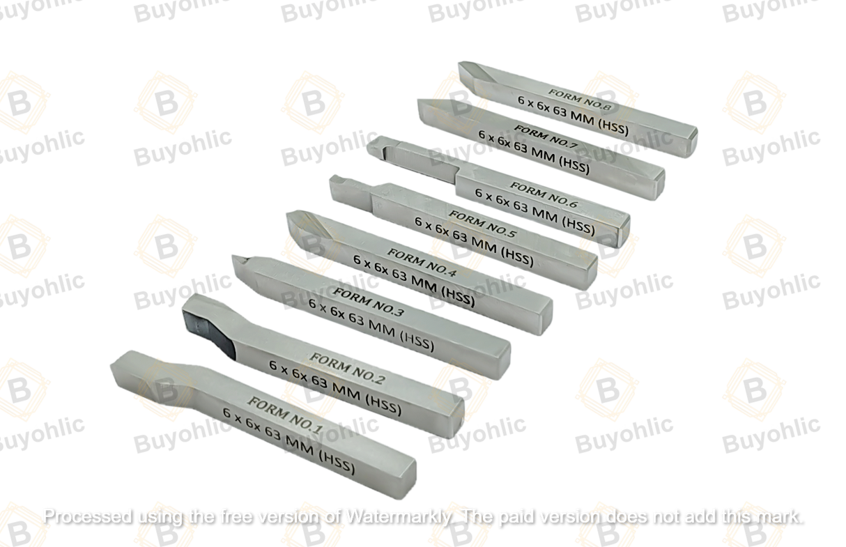 Precision HSS lathe form tools assorted