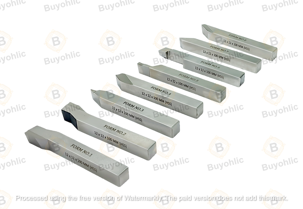 High speed steel lathe forming tools lineup