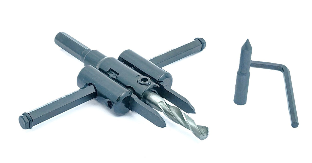 Adjustable Hole Saw Circle Cutter for Wood, 1-3/16" to 12", 1-3/16" to 4-3/4" & 1-3/16" to 7-7/8" Hole Cutter Drill Bit Tool