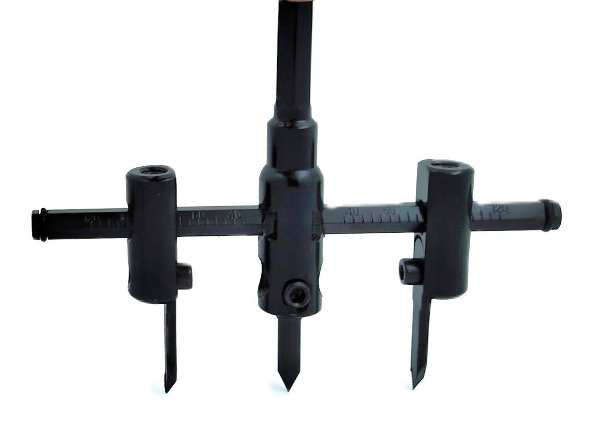 Adjustable Hole Saw Circle Cutter for Wood, 1-3/16" to 12", 1-3/16" to 4-3/4" & 1-3/16" to 7-7/8" Hole Cutter Drill Bit Tool