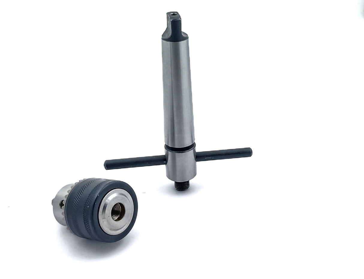 Lathe's Easy Tapping Attachment, Supplied Drill Chuck For Tapping, Reaming, & Drill Operations