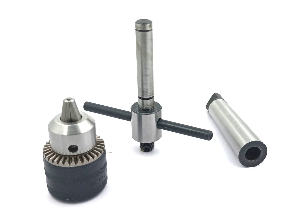 Lathe's Easy Tapping Attachment, Supplied Drill Chuck For Tapping, Reaming, & Drill Operations