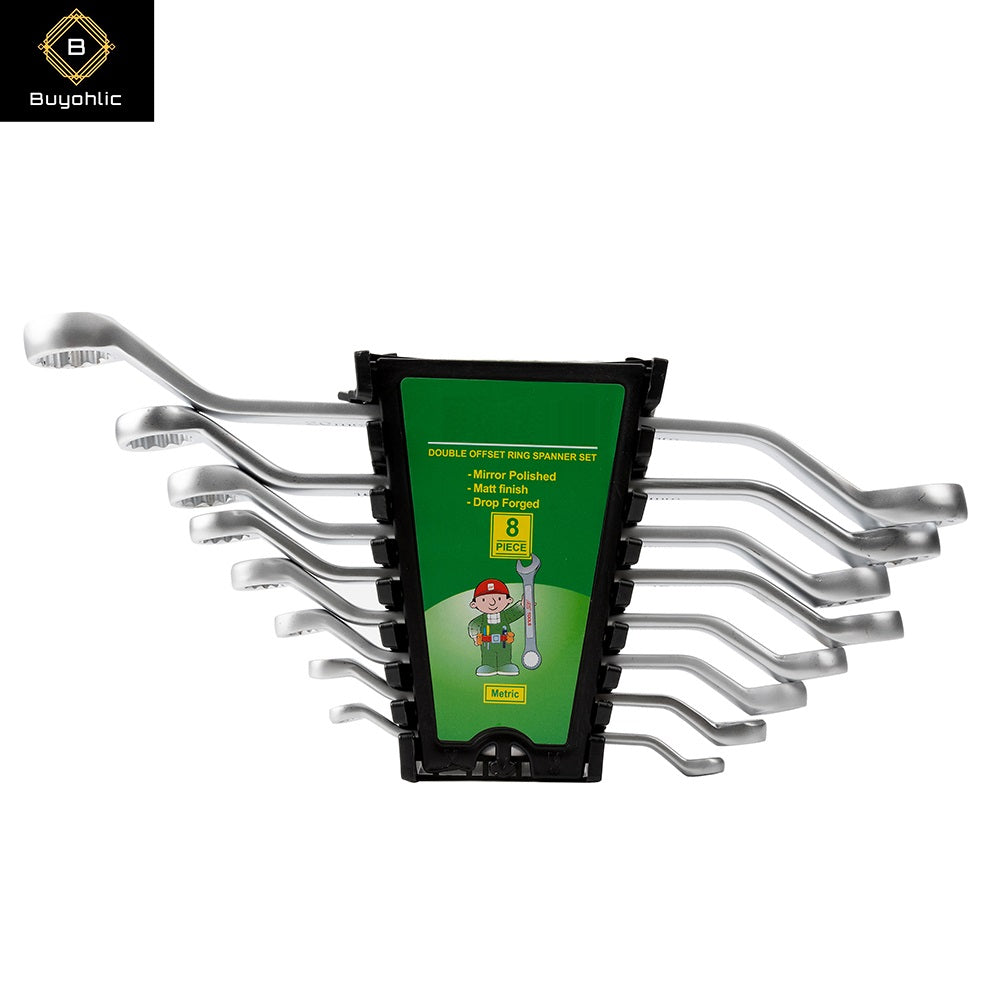 Buyohlic 8-piece Ratcheting Combination Wrench Set 6'' to 18'' Inches