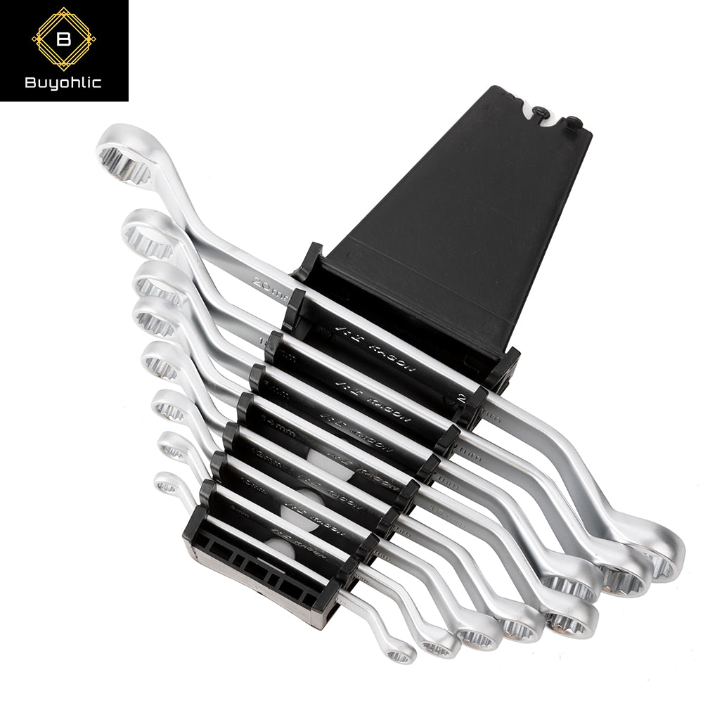 Buyohlic 8-piece Ratcheting Combination Wrench Set 6'' to 18'' Inches