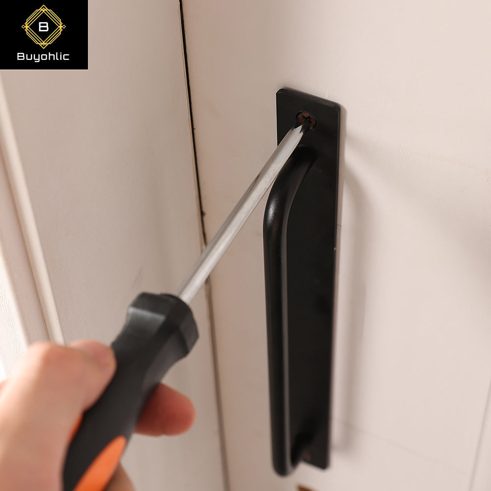 Buyohlic 36 Pcs Complete Repair General Hand Tool Set for Men Women - Household Tool Kit for Home Improvement with Hammer & Pliers Set & Ratchet Wrench & Socket & Portable Tool Box Case