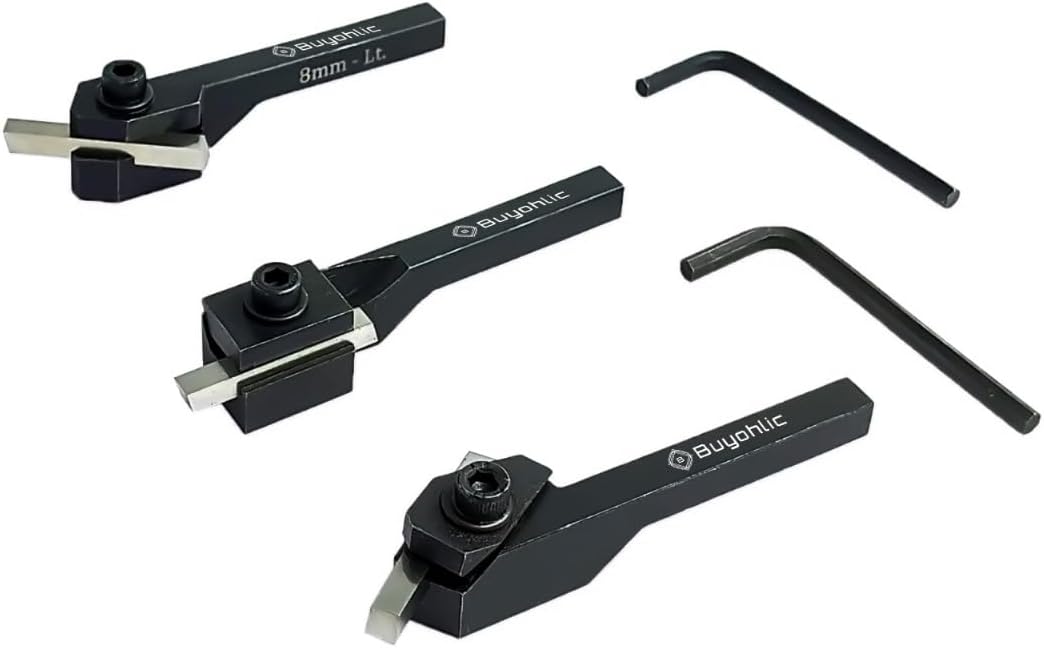 Lathe Turning Tool Holder With High Speed Steel Tool Bits