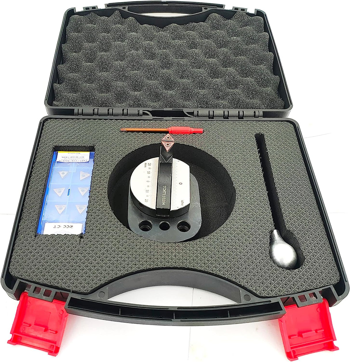 Bearing Base Smooth Rotation Ball Turning (Double Bit for 7 x 14 Mini Lathe) with spare cutting bit box