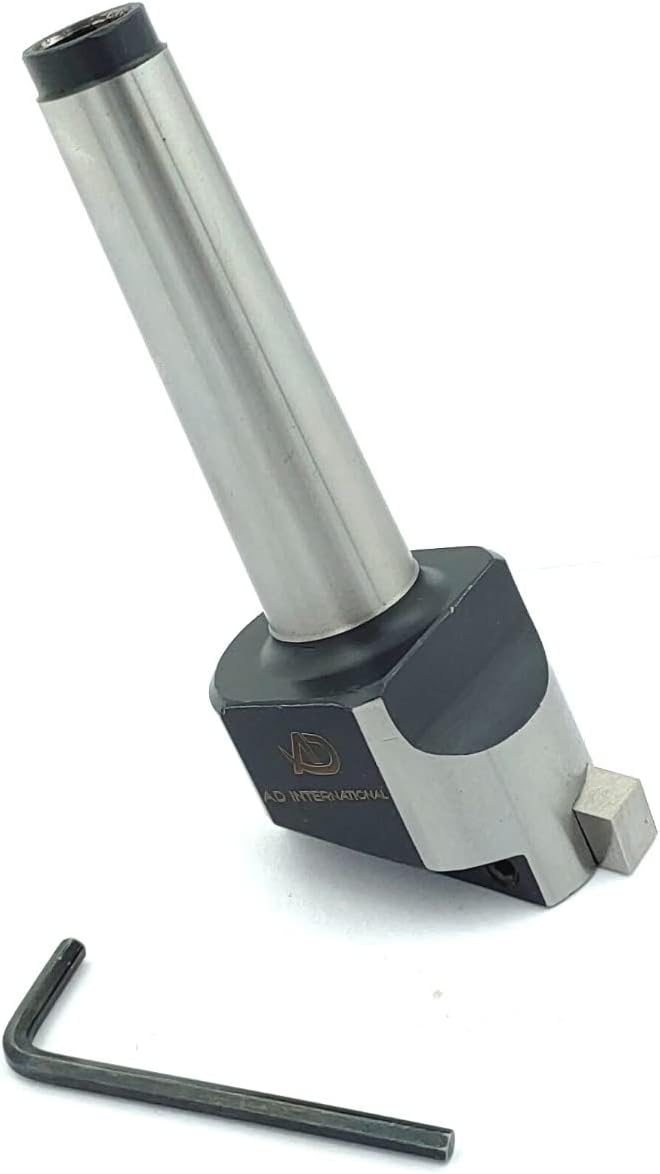 1-1/2" Inch Head Fly Cutter with MT2 Shank (M10 x 1.5 Drawbar) & HSS M2 5/16" Sq x 3" Inch Tool Bit